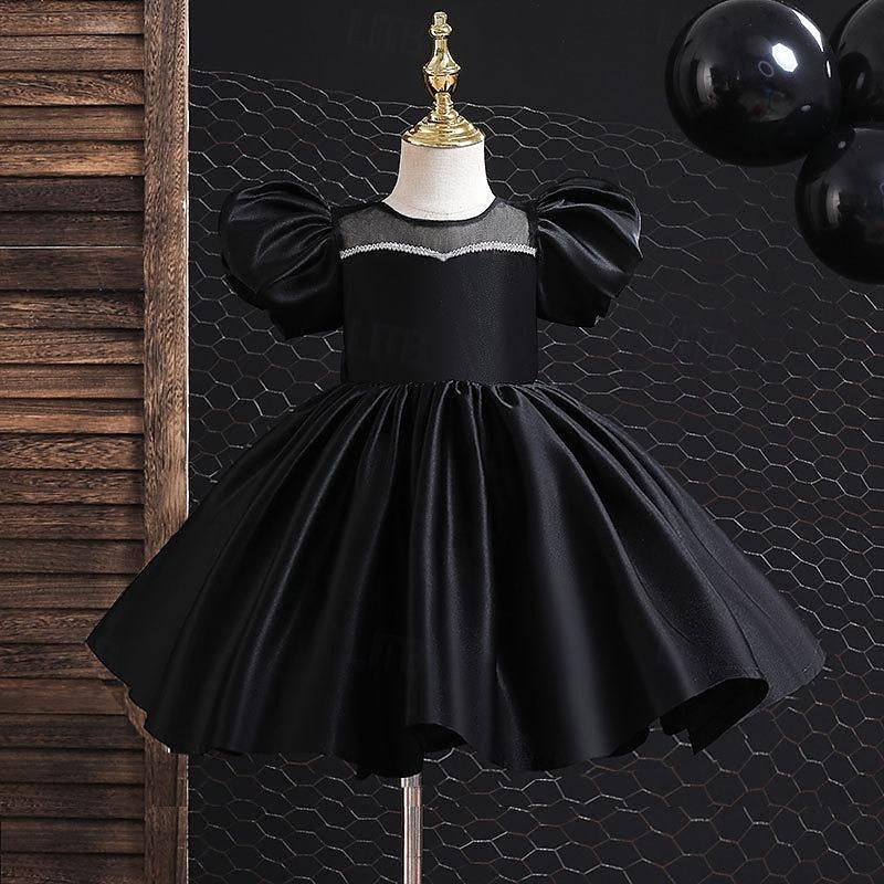 Toddler Girls' Party Dress Sequin Short Sleeve Performance Mesh Cute Princess Polyester Above Knee Sheath Dress Tulle Dress Summer Spring Fall 3-7 Years Silver Black White 2025 - $42.99 –P7