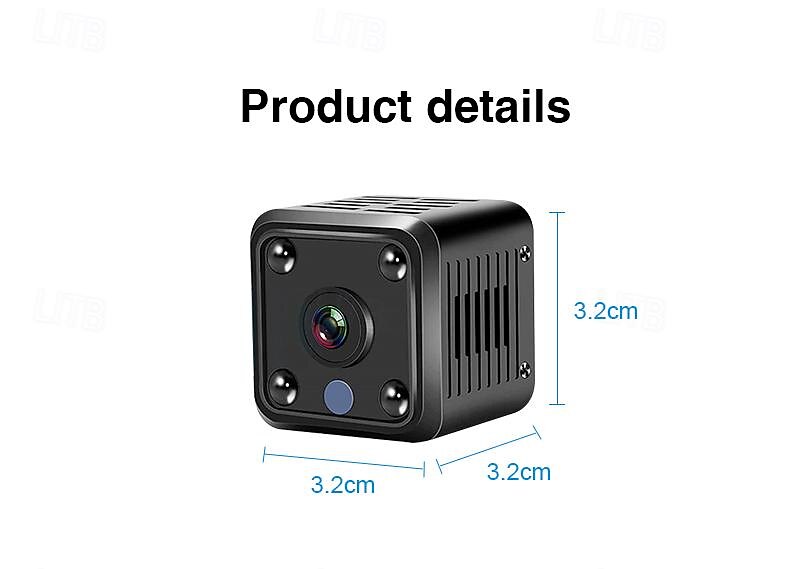 2025年 ミニ Wi-Fi IP カメラ HD 1080p ワイヤレス セキュリティ 監視 マイクロ カメラ ナイトビジョン スマート ホーム スポーツ モニター 内蔵バッテリー  コレクション – $25.99 –P9