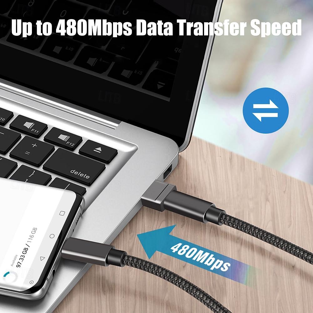 2025年 USB からタイプ C へのコンバーター ヘッド 携帯電話 コンピューター 車 充電 データ ケーブル アダプター  コレクション – $11.99 –P4