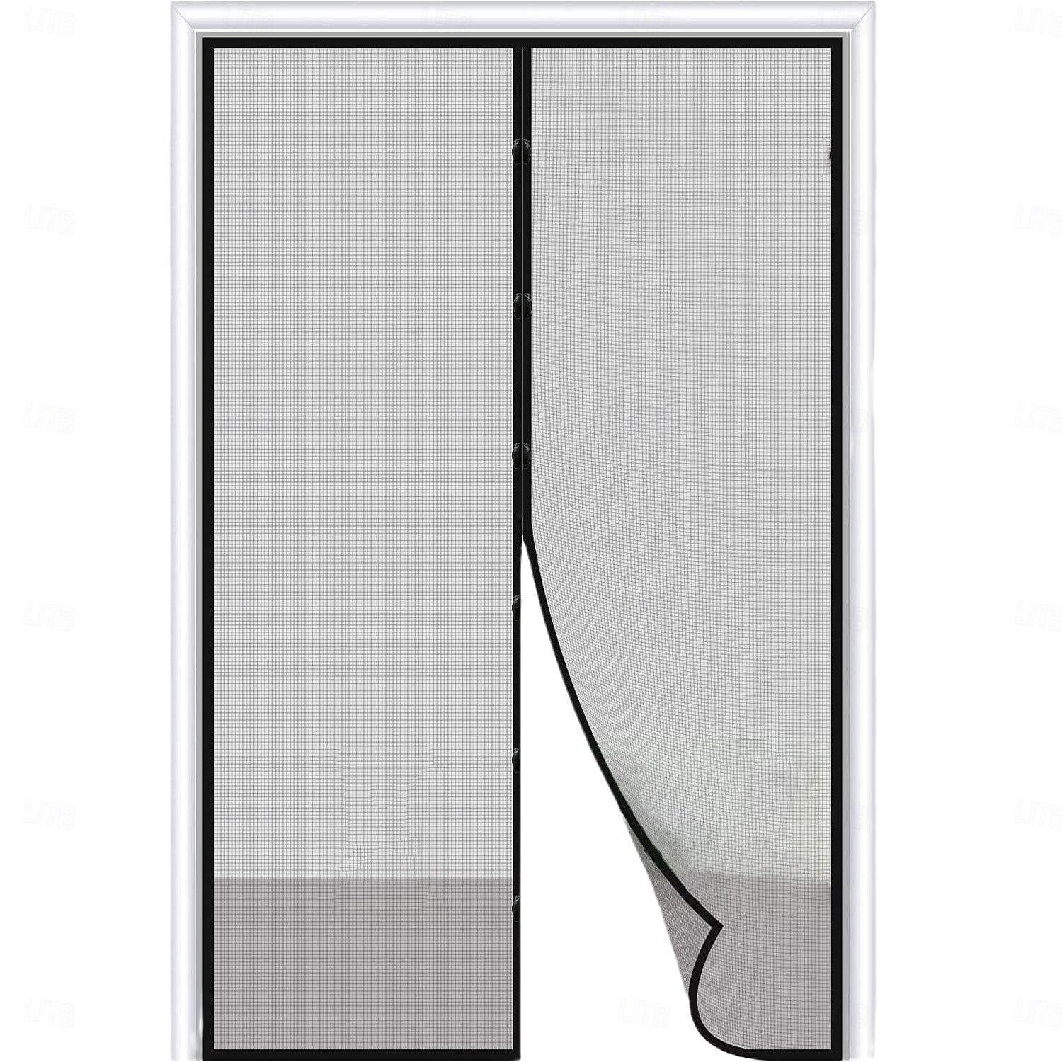 Porte écran magnétique portable écran anti-mouches ou insectes magnétique passage pour porte coulissante garage patio cuisine salon chambre bar entrée facile pour animaux de compagnie et enfants de 2025 ? $15.49 –P3