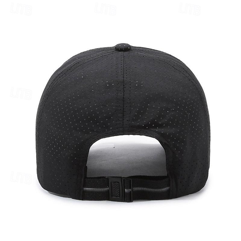 Herr Basebollkeps Solhatt Trucker Hat Svart Vit Polyester Mode Ledigt Gata Dagligen Slät Justerbara Solskyddskräm Andningsfunktion Snabb tork 2025 - $6.49 –P6
