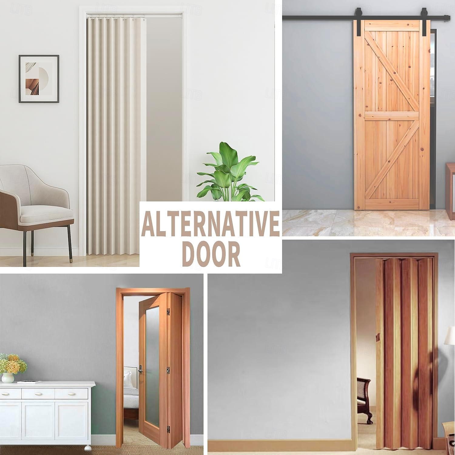 Closet Curtains, Door Curtains for Doorways, Pleated Folding Doors Curtain for Closet and Room Divider, 1 Panel 2026 - $43.99 –P1