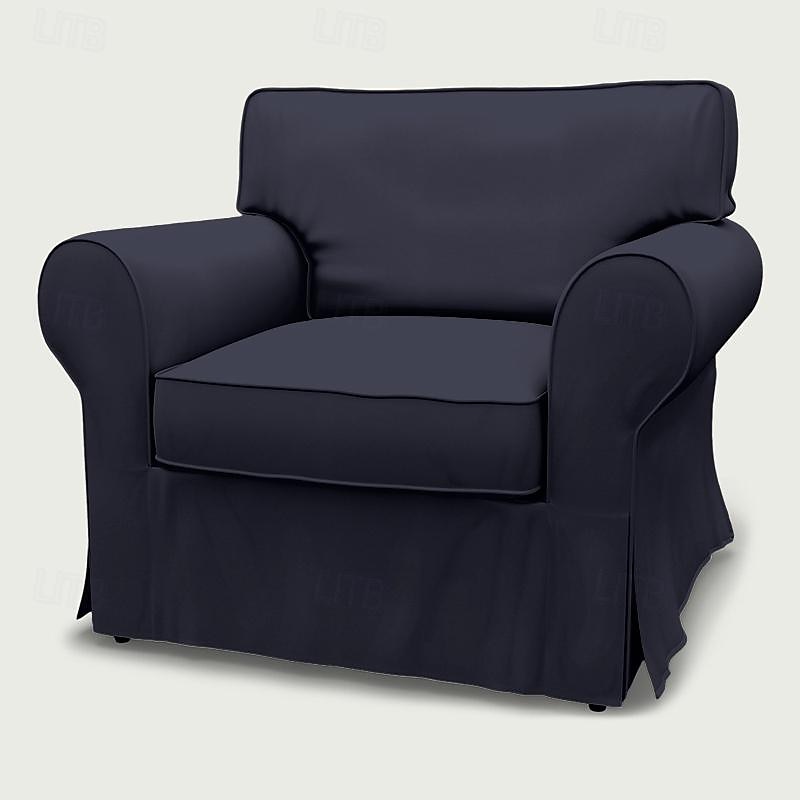 1-sits bomullstwill fåtöljöverdrag regular fit med pipings maskintvättbart 2025 - $153.99 –P2