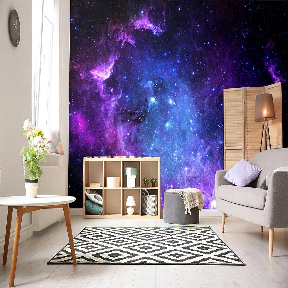 Cool Wallpapers Wall Mural Galaxy Universe Wallpaper Wall Sticker Covering Print Adhesive Required 3D Effect Canvas Home Décor 2025 - $15.49 –P10