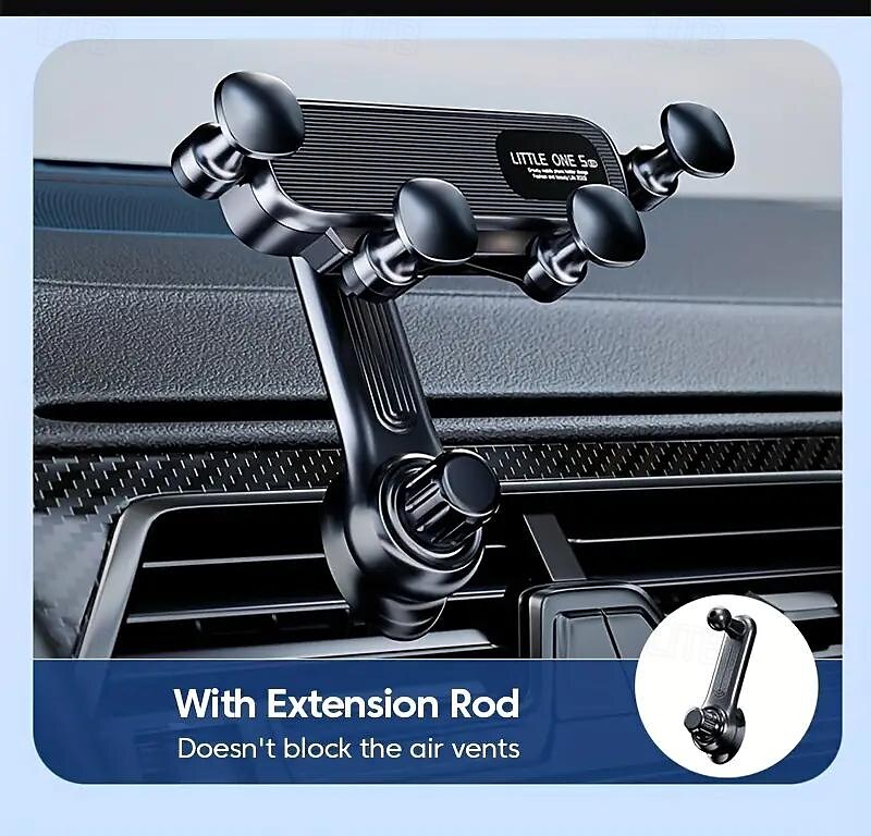 Car Vent Gravity Navigation Mobile Phone Support Stand Cartoon Telescopic Stand Wholesale Mini Car Mobile Phone Stand 2025 - $15.99 –P3