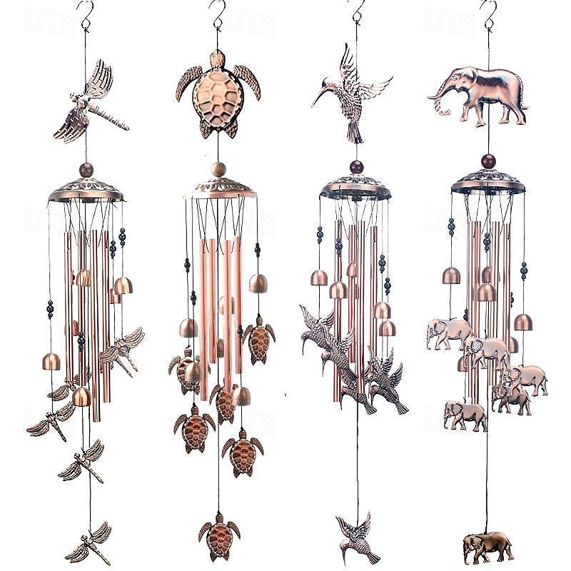 Pure Hand-Made Copper Wind Chimes,Animals Wind Chimes for Outside Clearance Copper Windchimes Outdoors Patio Decor House Warming Gifts Outdoor Wind Chimes Garden Decor for Outside Porch Yard Decoratio 2025 - $27.99 –P3