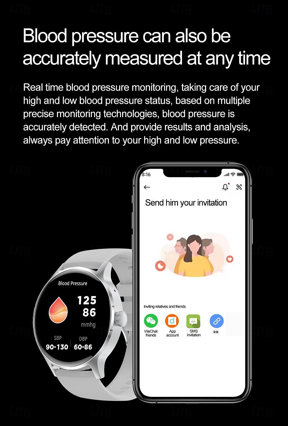 696 HK30 Inteligentny zegarek 1.43 in Inteligentny zegarek Bluetooth EKG + PPG Krokomierz Powiadamianie o połączeniu telefonicznym Kompatybilny z Android iOS Damskie Męskie Odbieranie bez użycia rąk 2025 - $47.99 –P12