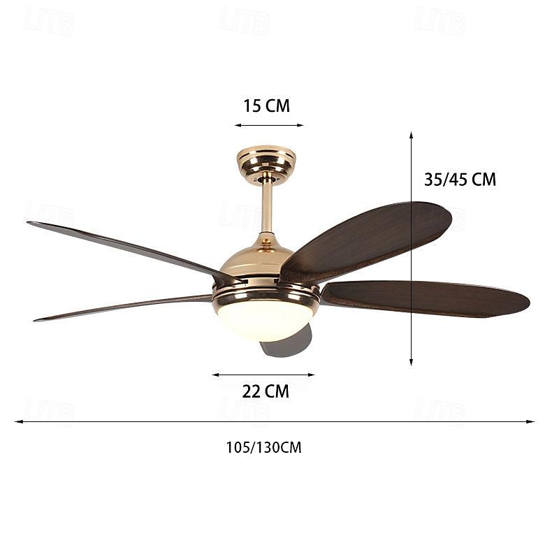 Ceiling Fan with Light App & Remote Control 105/130cm Dimmable 6 Wind Speeds Modern Ceiling Fan for Bedroom, Living Room, Small Room 110-240V 2025 - $403.19 –P1