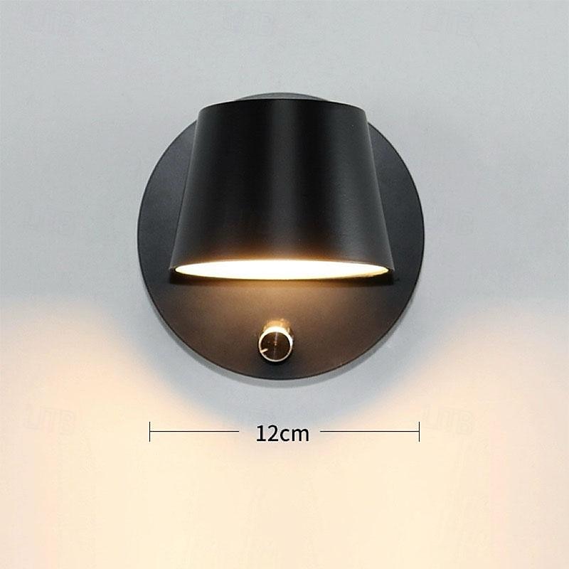 applique da parete per interni a led lampada da lettura sul comodino con versione luce notturna e interruttore indipendente ruotabile a 350° per camper applique da parete in metallo soggiorno camera del 2025 a $58.99 –P1