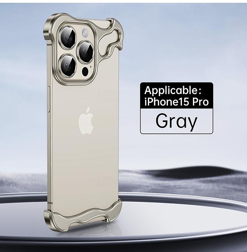 телефон Кейс для Назначение iPhone 17 Pro Max 17 Air 15 14 Pro Max Plus 13 12 11 Pro Max Безрамный чехол-бампер Съемный Защитная пленка для объектива камеры Защита от удара Покрытие Металл 2025 - $18.99 –P15
