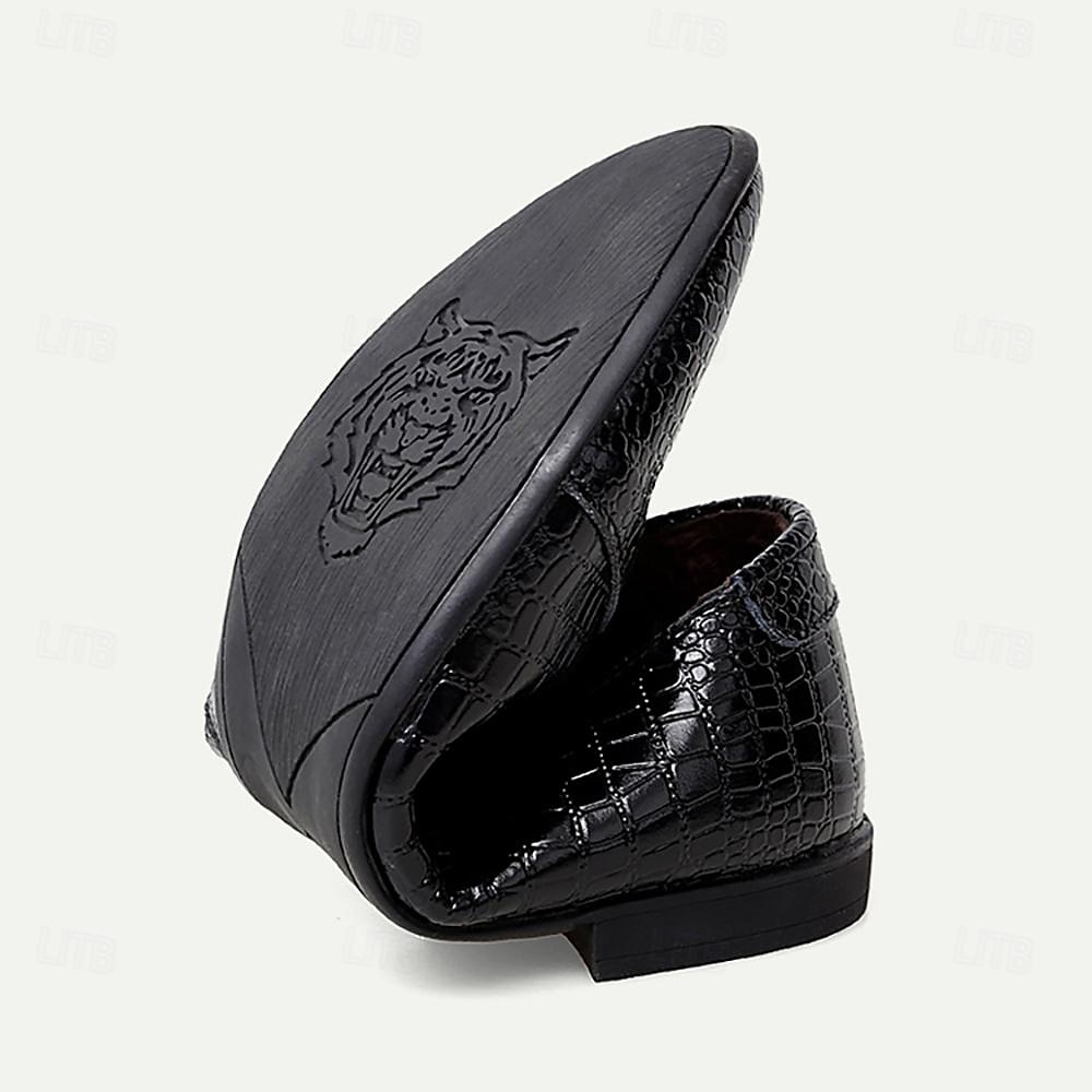 Men's Loafers & Slip-Ons Comfort Loafers Penny Loafers Leather Comfortable Slip Resistant Loafer Black Brown 2025 - $54.99 –P4