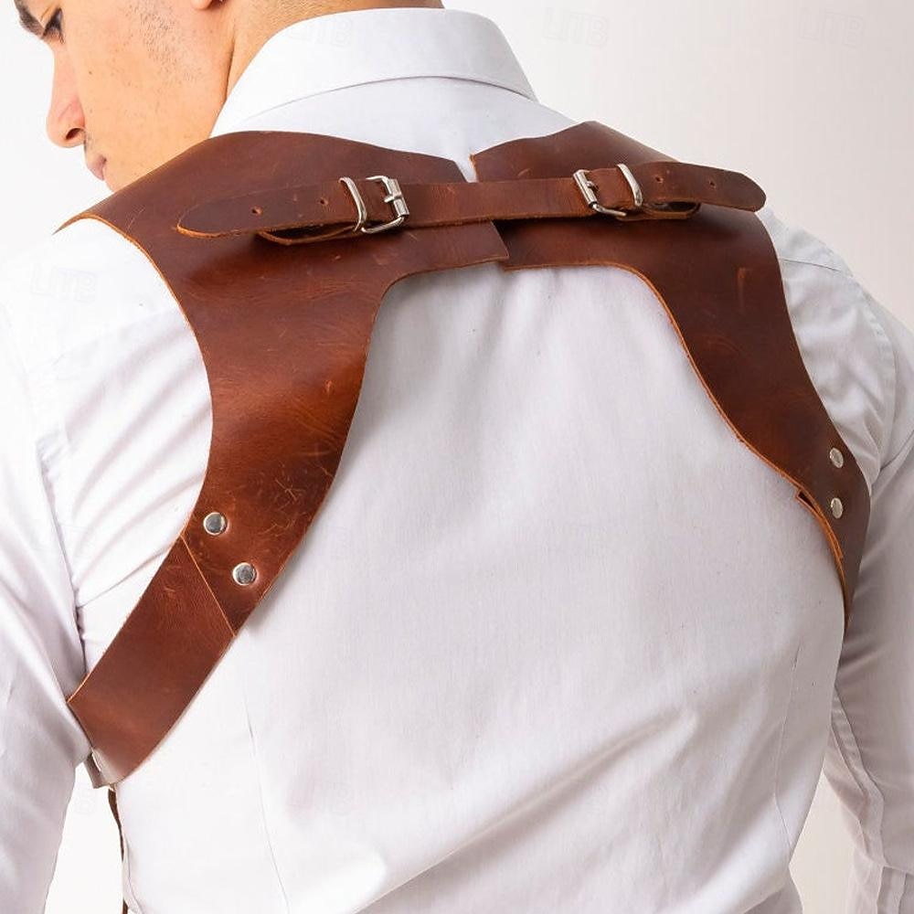 Retro Vintage Medieval Renaissance Armor Chest Harness Viking Fancy Dress Men's Halloween Carnival Masquerade Party Renaissance Fair LARP Adults Suspenders 2026 - $17.49 –P13