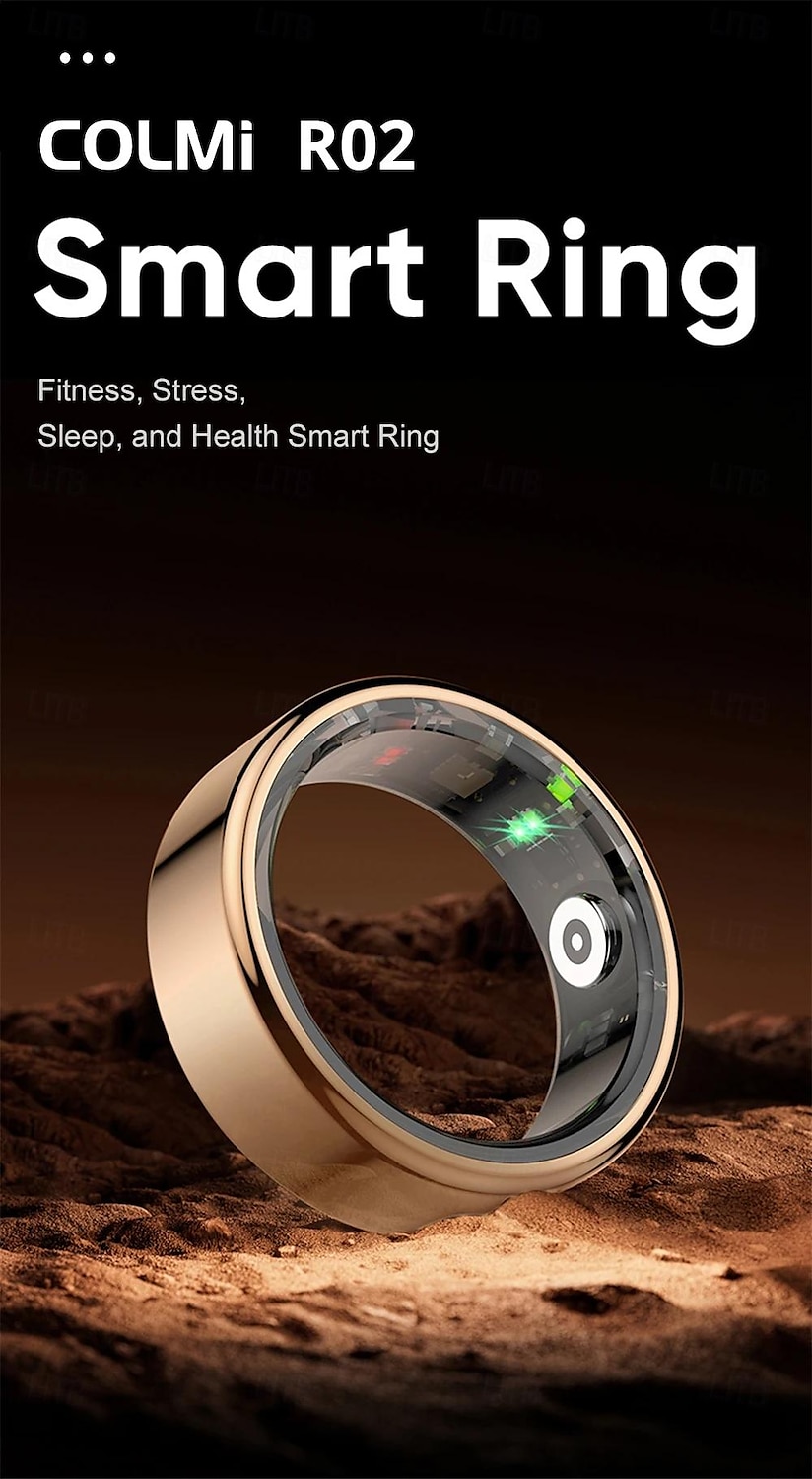 NEW R02 Smart Ring Multifunctional Step Health Tracker Heart Rate Blood Oxygen Monitor Waterproof Men Women Sleep Fitness Valentine's Day Gift 2026 - $41.99 –P1