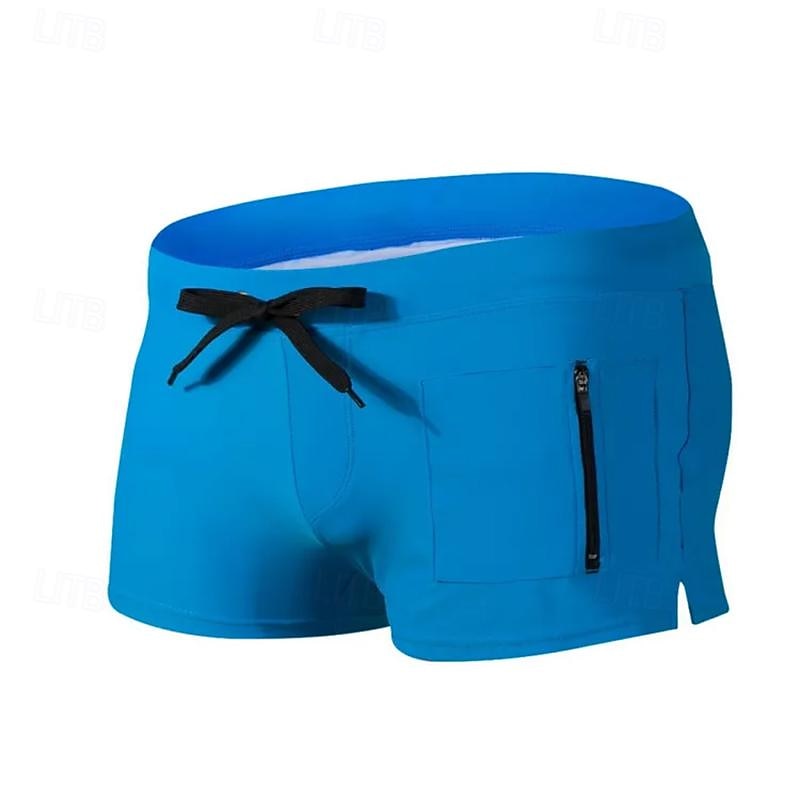 Men's Board Shorts Swim Shorts Swim Trunks Drawstring Elastic Waist Plain Comfort Quick Dry Short Holiday Beach Weekend Fashion Casual Black White Micro-elastic 2026 - $13.49 –P6