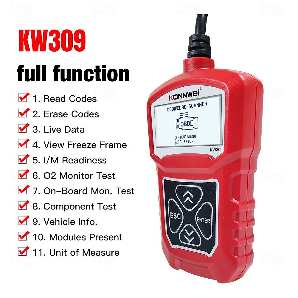 fyautoper kw309 v309 v310 ms309 считыватель кодов сканер obd2 автомобильные сканеры неисправностей 2025 - $49.99 –P8