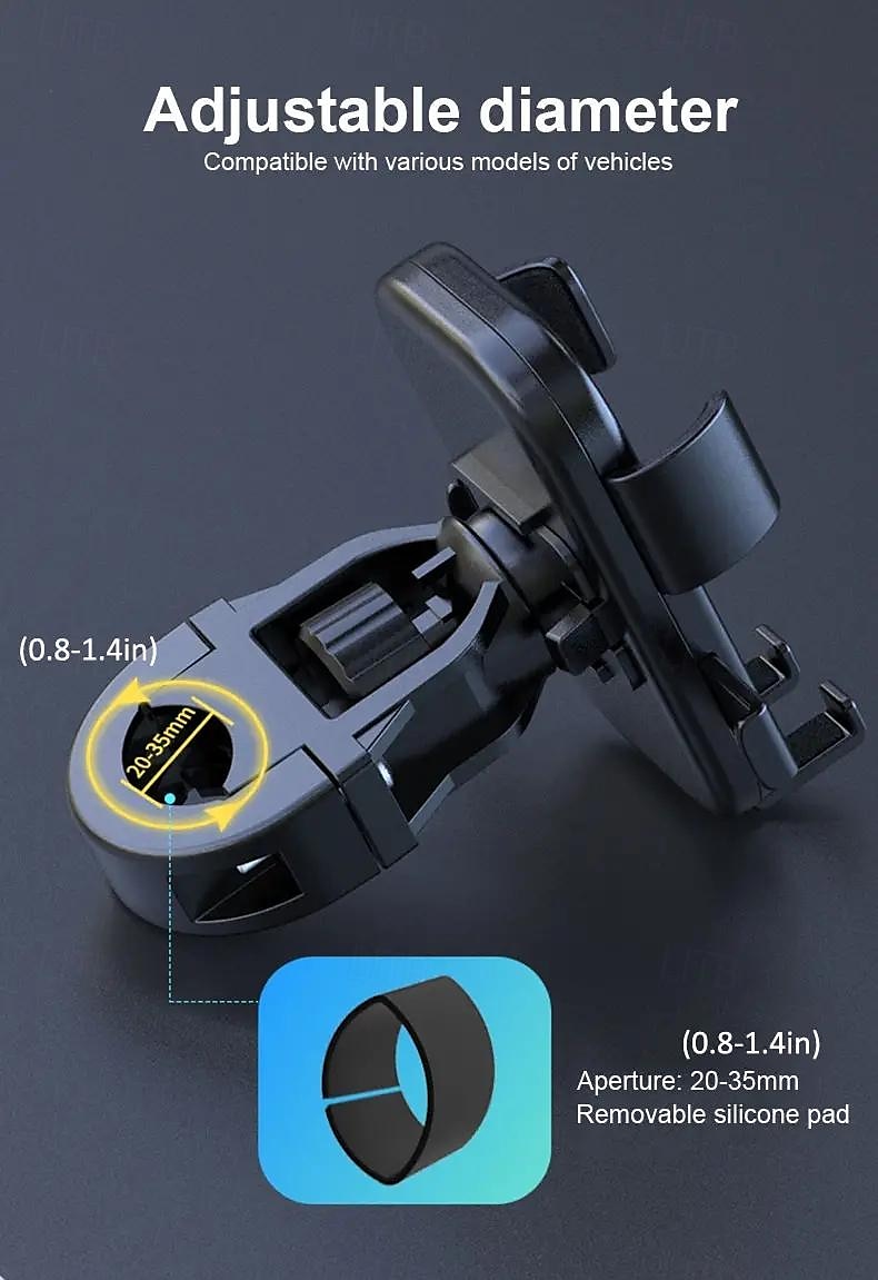 Electric Rider Rack Motorcycle Mobile Phone Stand Shockproof Battery Bike Bike Takeout Rider Navigation Stand 2025 - $13.99 –P4
