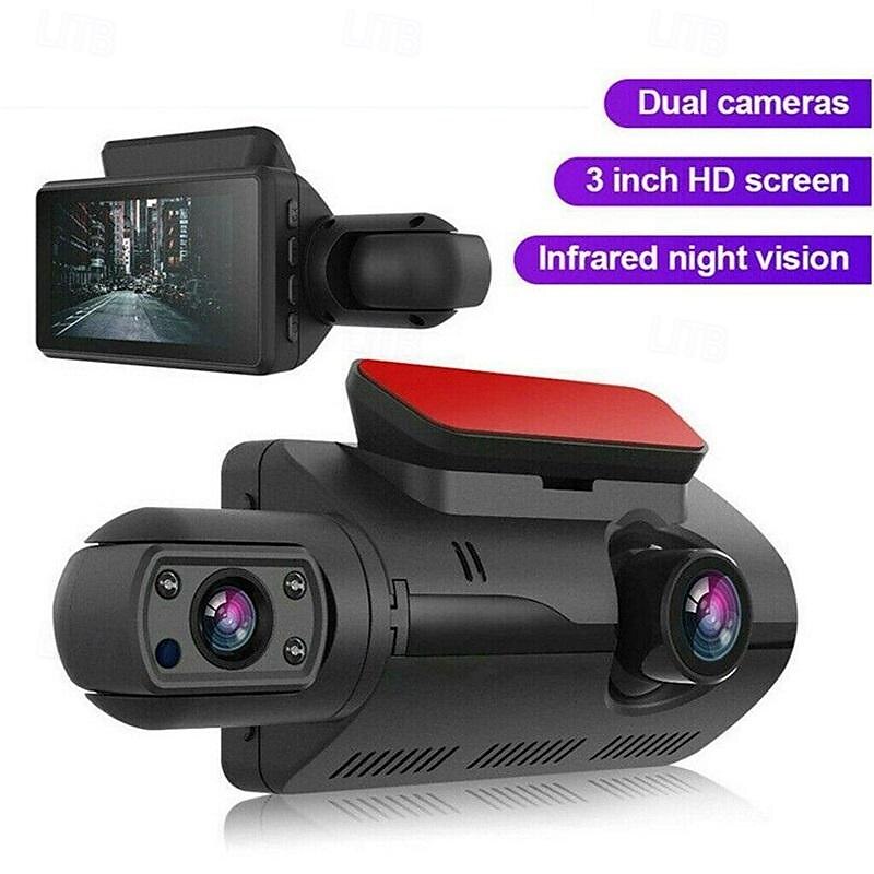 2025年 A68 1080p 新デザイン / HD / 360°監視 車のDVR 150度 広角の 3 インチ IPS ダッシュカム とともに ナイトビジョン / G-Sensor / モーションセンサー 4 赤外線LED カーレコーダー コレクション – $41.99 –P5
