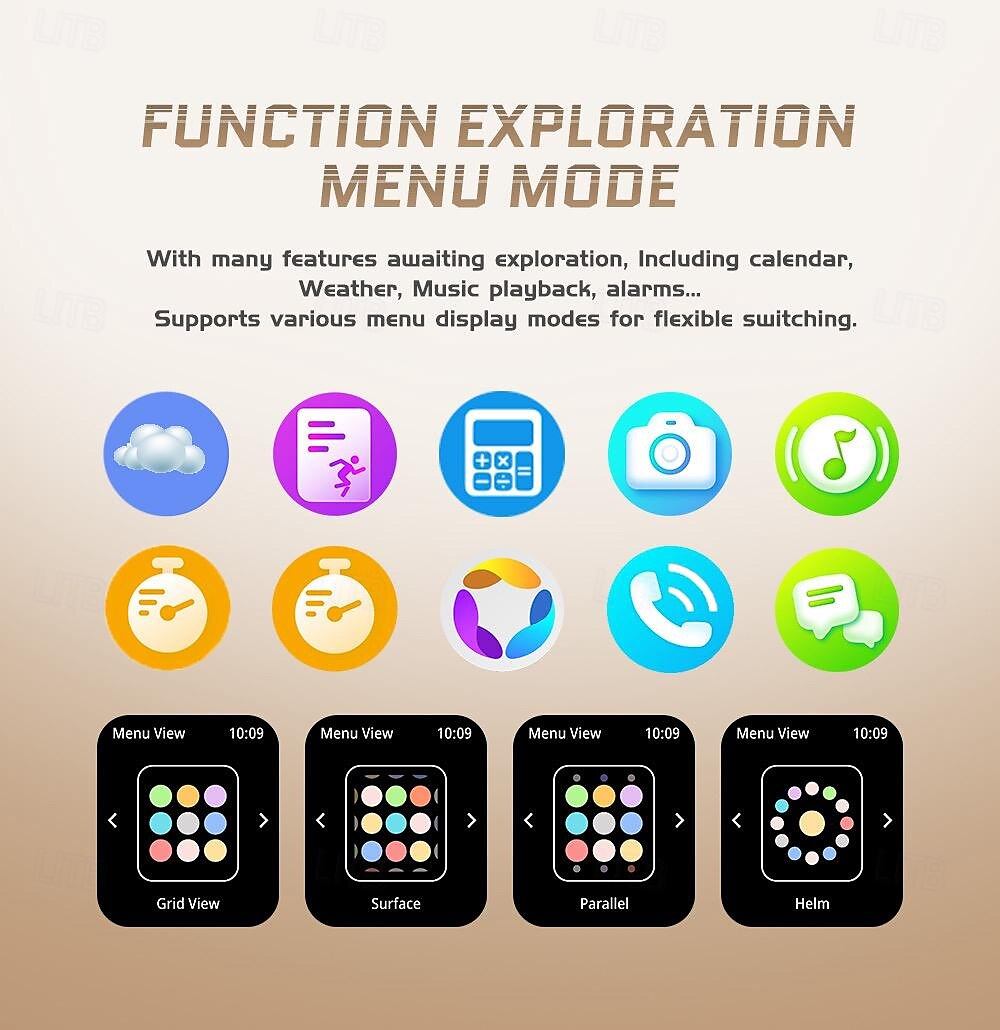 696 C28 Smart Watch 2.02 inch Smart Band Fitness Bracelet Bluetooth Pedometer Call Reminder Sleep Tracker Compatible with Android iOS Men Hands-Free Calls Message Reminder IP 67 42mm Watch Case 2025 - $52.99 –P16