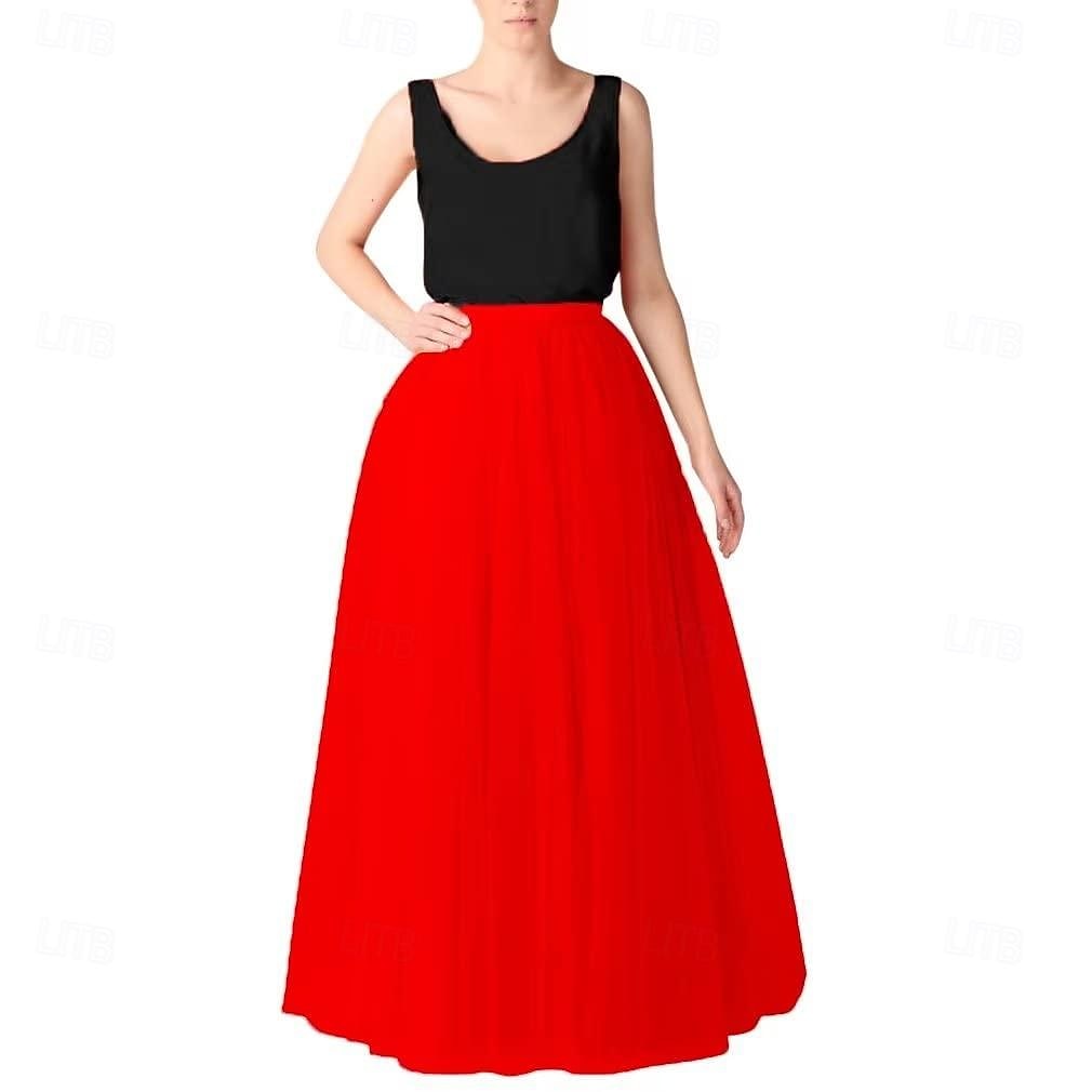 Années 1950 Princesse Longueur au sol Jupe à cerceaux Tutu Sous jupe Femmes Fête / Soirée Bal de promo Carnaval de Venise Adulte Jupe de 2025 ? $34.99 –P7
