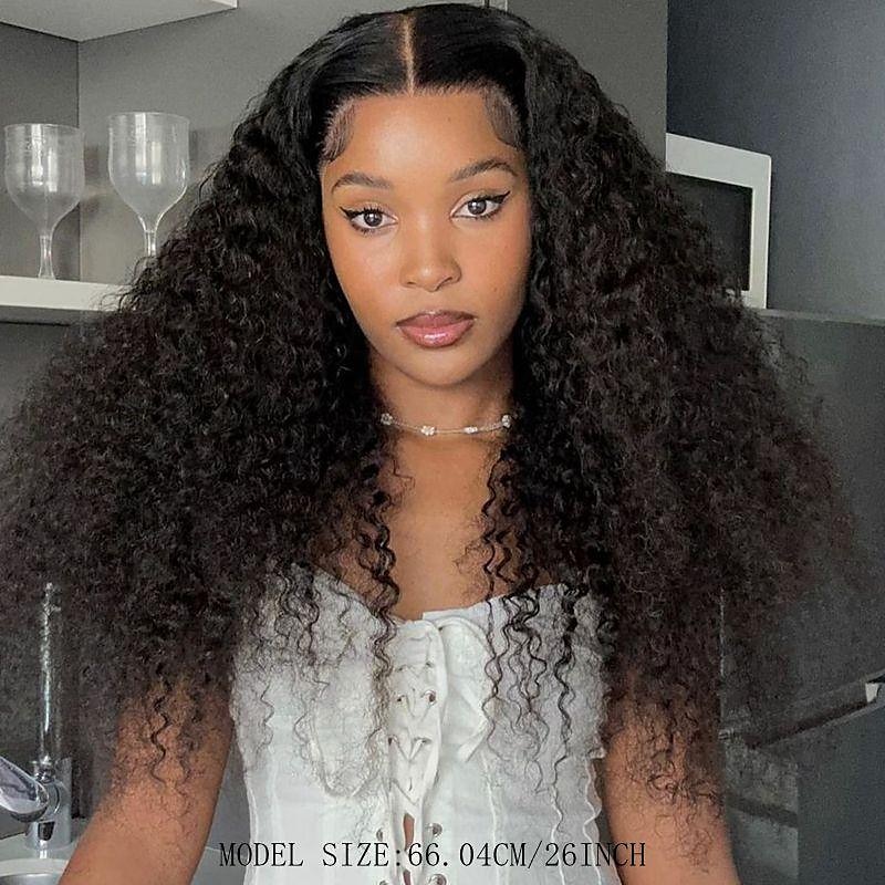 parrucca frontale in pizzo trasparente a 360 gradi con capelli umani parrucche di capelli umani ricci crespi prepizzicati parrucche di capelli umani ricci del 2025 a $175.99 –P6