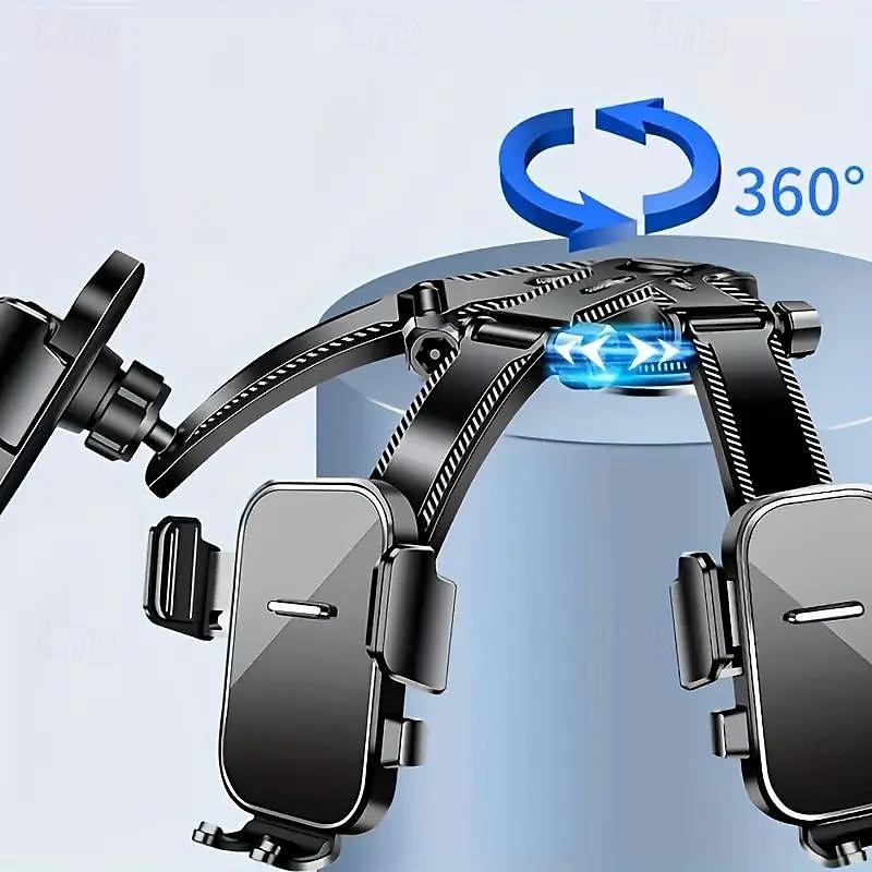 Car Automatic Lock Center Console Universal Suction Cup Mobile Phone Stand Adjustment Rotary Navigation Stand 2025 - $23.99 –P6