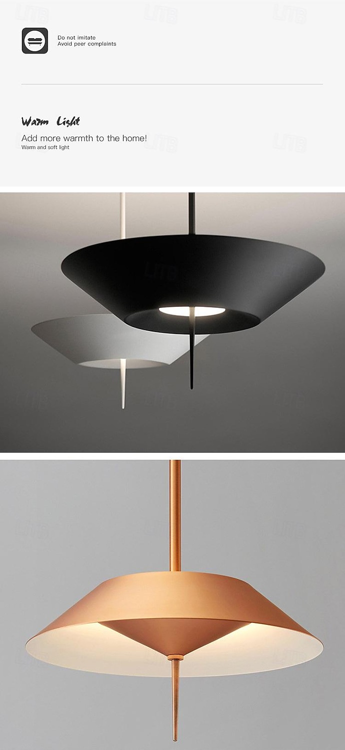 LED Pendant Light  Kitchen Island Pendant Lamp 1-Light 30 cm Single Design Metal Painted Finishes Modern Nordic Style Bedroom Dining Room 110-240V 2026 - $749.99 –P6