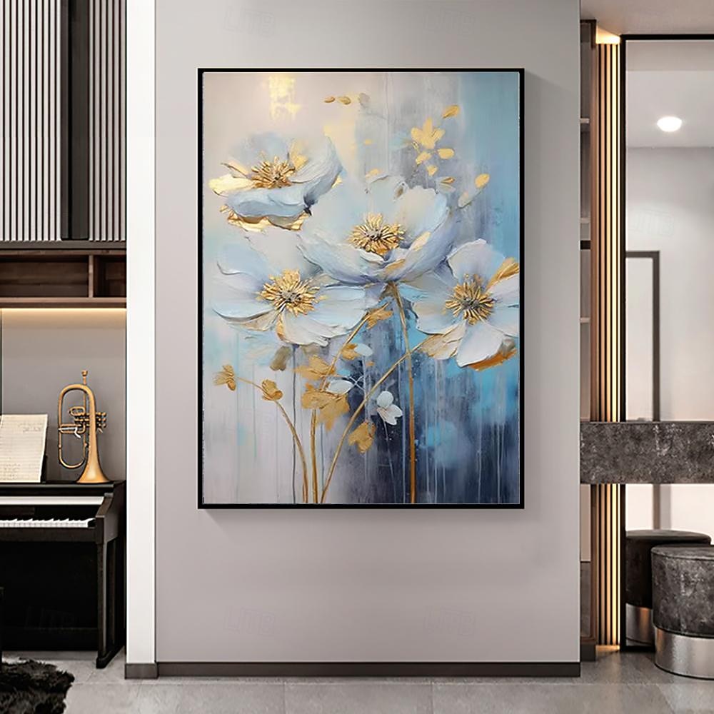 pittura a olio fatta a mano dipinta a mano arte della parete impressione fiori tela pittura decorazione della casa arredamento senza cornice solo pittura del 2025 a $85.99 –P3