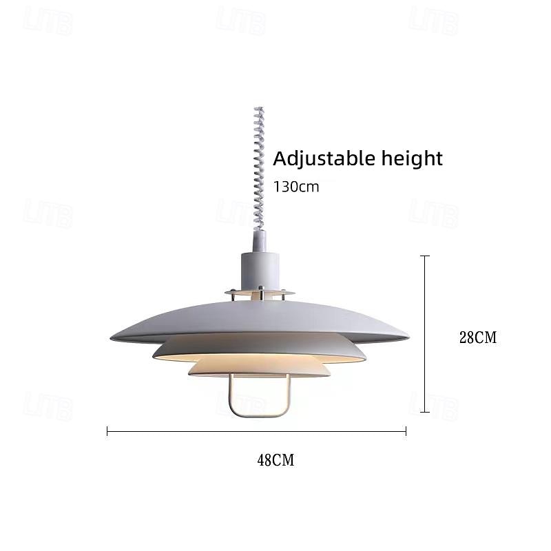 lampada a sospensione a led in vetro trasparente con design elegante 1 luce 38/48 cm in metallo stile moderno camera da letto ufficio 110-240v del 2025 a $599.99 –P8