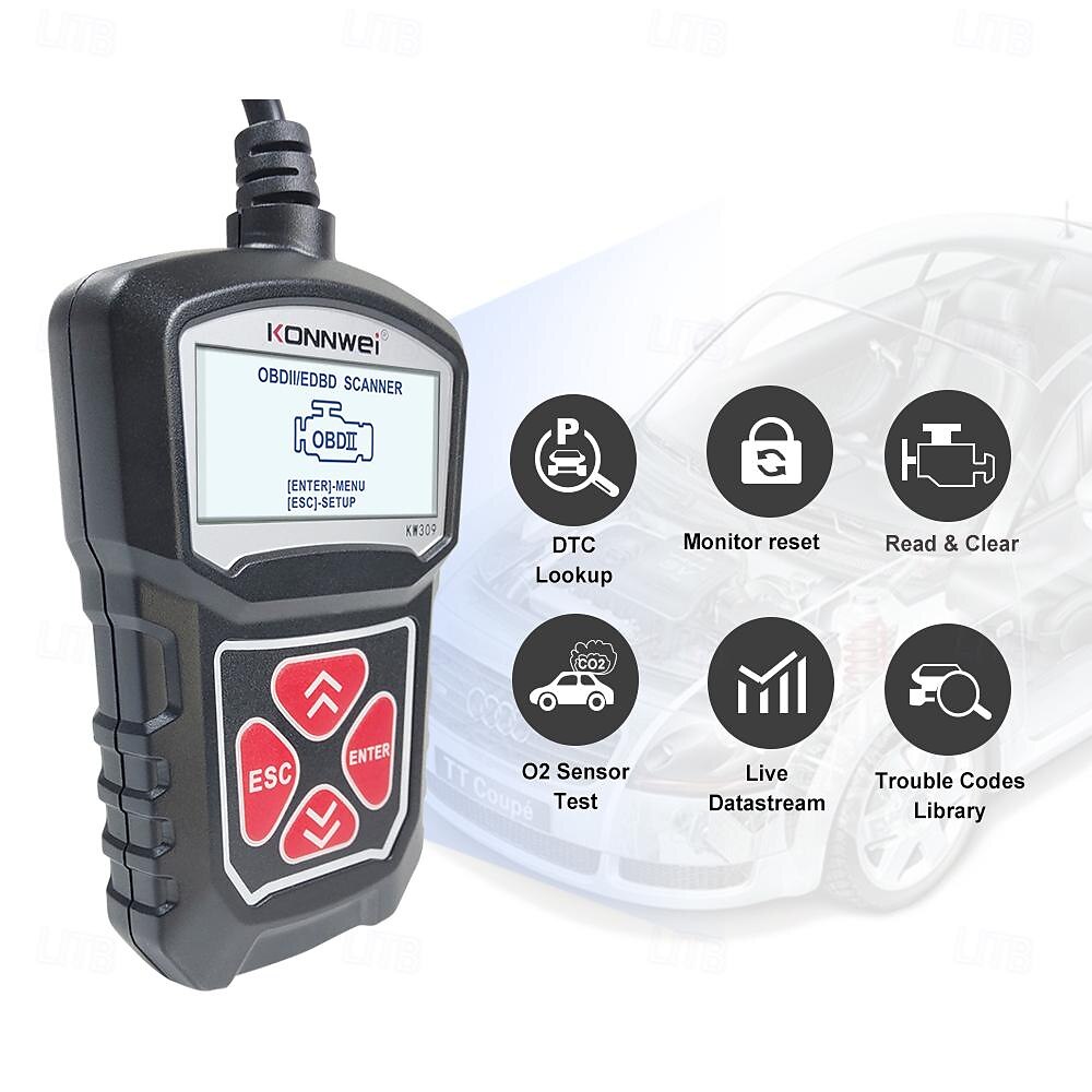 fyautoper kw309 v309 v310 ms309 считыватель кодов сканер obd2 автомобильные сканеры неисправностей 2025 - $49.99 –P9