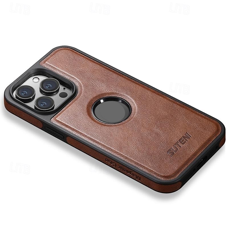 telefon Carcasă Pro iPhone 16 15 14 Pro Max Plus iPhone 13 12 Pro Max Zadní kryt Podpora bezdrátového nabíjení Nárazuvzdorné Retro TPU PU kůže 2025 - $14.99 –P7
