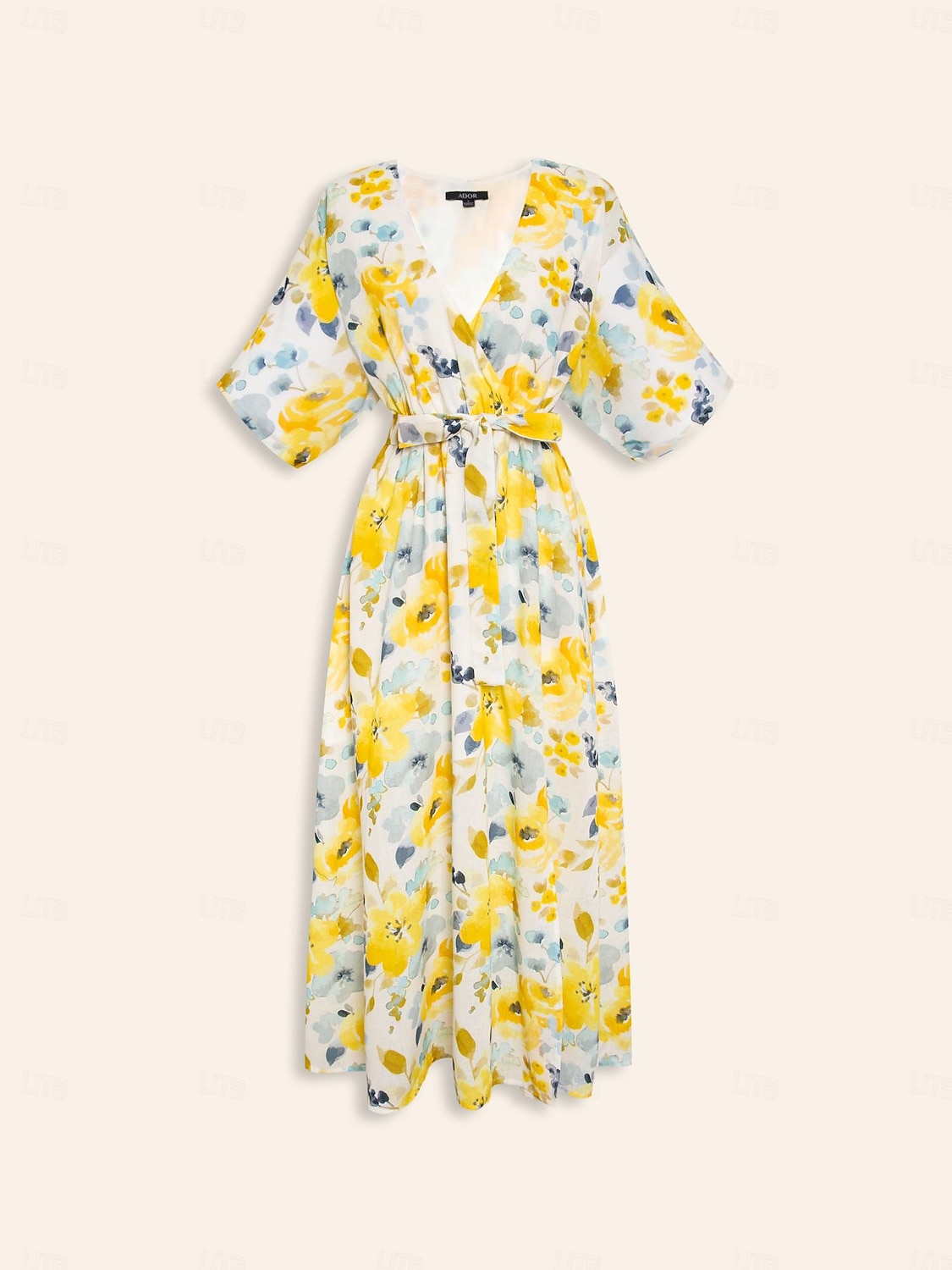 robe mi-longue fluide à imprimé floral de 2025 ? $82.99 –P9