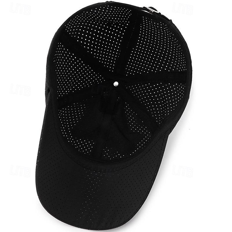 Herren Cap Basecap Sonnenhut Kappe Schwarz Weiß Polyester Modisch Brautkleider schlicht Strasse Täglich Glatt Einstellbar Sonnenschutz Atmungsaktiv 2025 - $8.99 –P7