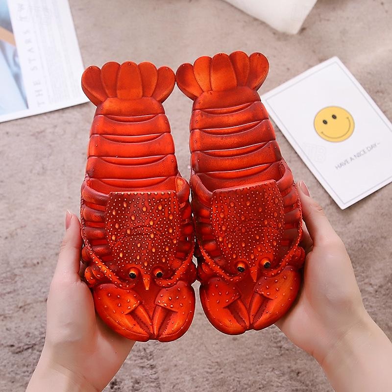 Hai-Hausschuhe Kreativität Komfort lustige Hummer-Hausschuhe große Größe Hausschuhe, Pool, Strand &Duschschuhe Freizeitschuhe Sandalen für Männer und Frauen &Kinder Sommer Sandalen 2025 - $12.99 –P3