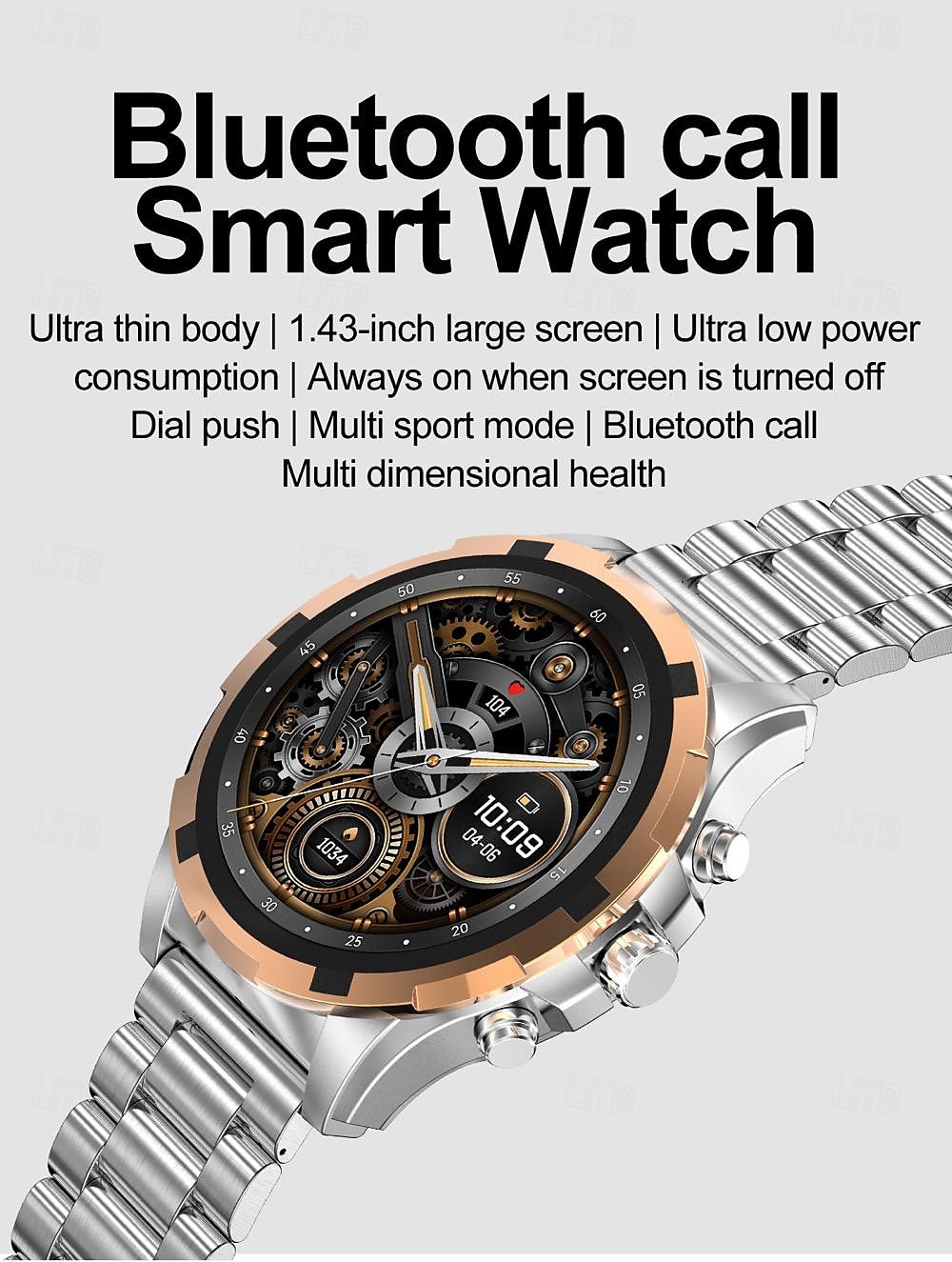 696 HK98 Smartwatch Fitness Tracker EKG PPG Bluetooth-Anruf Erinnerung Android iOS IP67 48mm 1.43" 2025 - $63.99 –P1