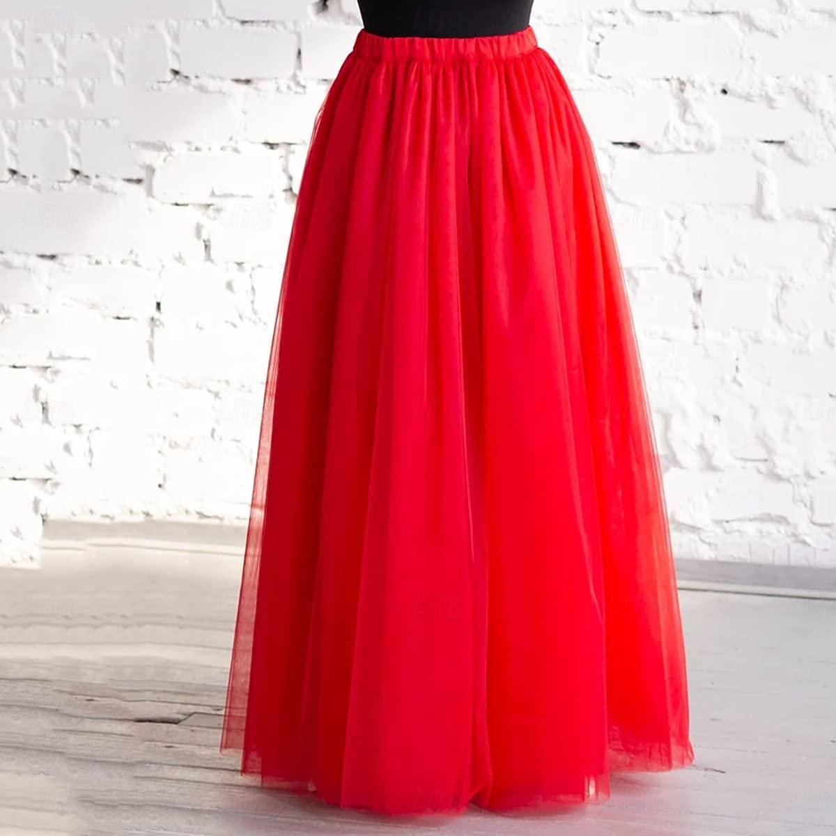 Années 1950 Princesse Longueur au sol Jupe à cerceaux Tutu Sous jupe Femmes Fête / Soirée Bal de promo Carnaval de Venise Adulte Jupe de 2025 ? $34.99 –P10