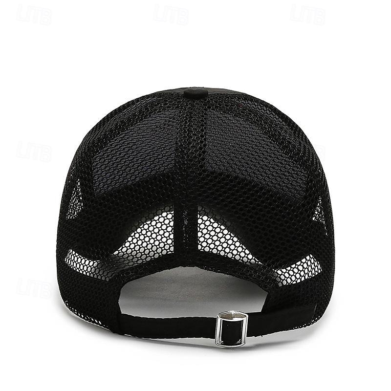 Hombre Gorra de Béisbol Sombrero para el sol Sombrero del camionero Gorra de malla Negro Blanco Poliéster Parte posterior de malla Moda Casual Calle Diario Letra Ajustable Filtro Solar Transpirable 2026 - $13.49 –P7