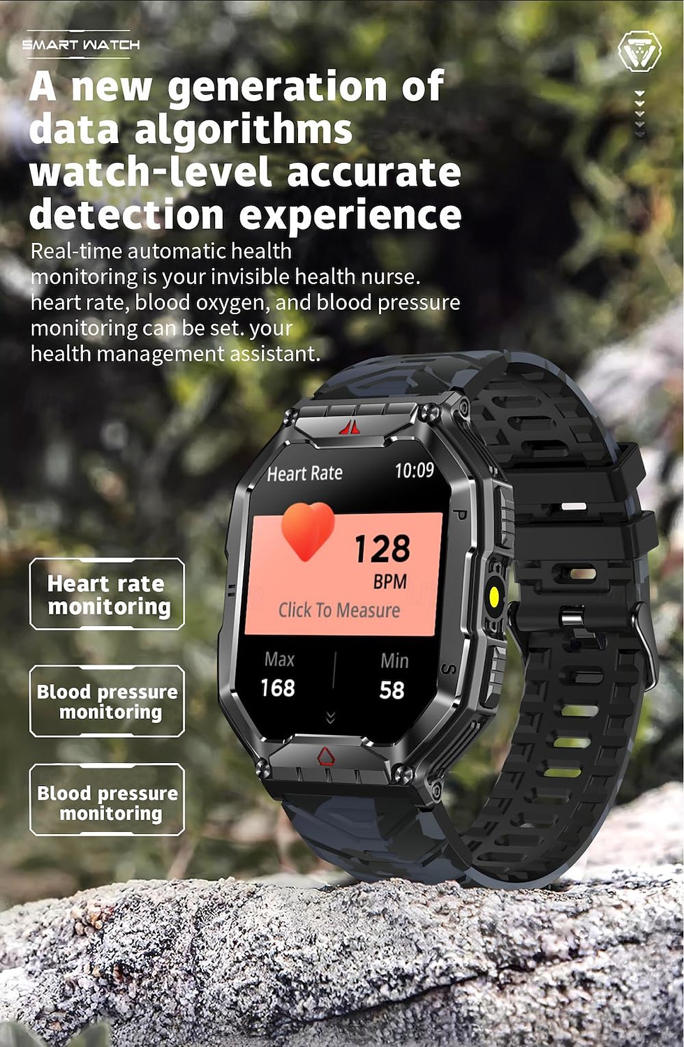 696 KR82 Ceas inteligent 2.1 inch Uita-te inteligent Bluetooth ECG + PPG Pedometru Reamintire Apel Compatibil cu Android iOS Dame Bărbați Telefon Hands-Free Reamintire Mesaj IP 67 Carcasă de ceas de 2025 - $59.99 –P13