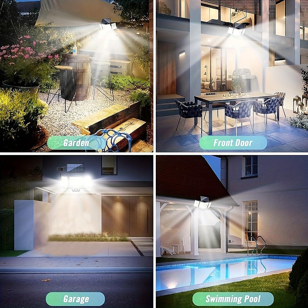 Solar Flood Lights Shustar-280 LED Outdoor Solar Light with Motion Sensor Solar Security Light with Remote Control 3 Modes 3-Head with Extension Cable for Yard Garage Porch 2025 - $42.99 –P8