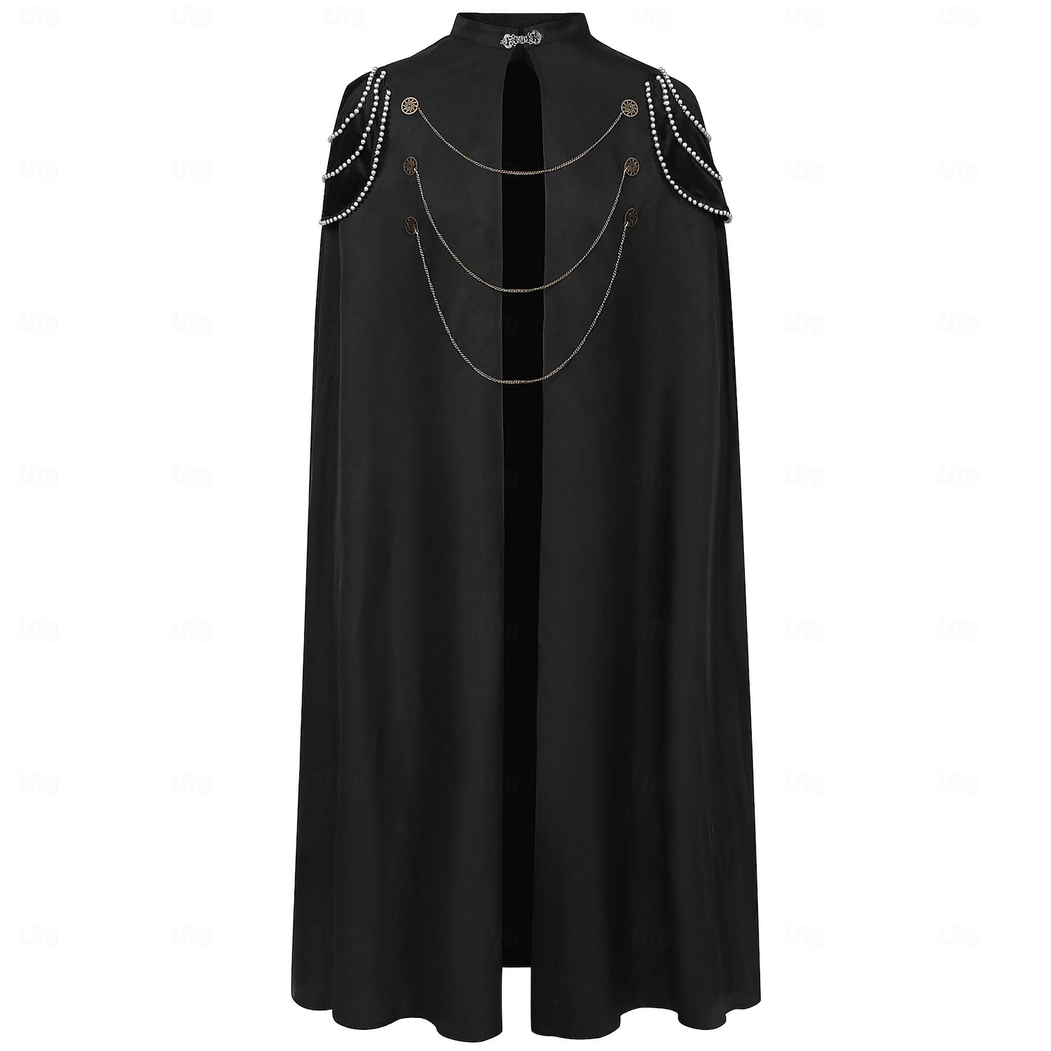 Retro Vintage Punk e gótico Medieval Traje Cosplay Capa Vampiros Vikings Fantasia Homens Real Steampunk Dia Das Bruxas Carnaval Baile de Máscaras Festa / Noite Adulto Capa de 2025 por $41.99 –P4