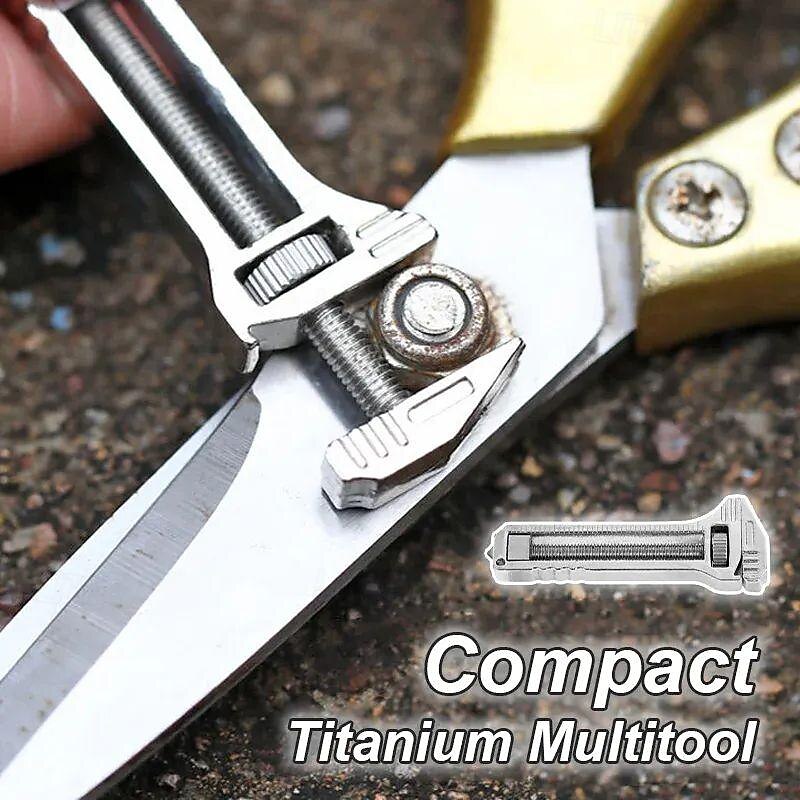 mini cheie multifuncțională - unealtă multifuncțională compactă din titan, tispanner o unealtă multifuncțională compactă din titan întotdeauna la îndemână, mini unealtă multifuncțională din aliaj 2025 - $11.99 –P7