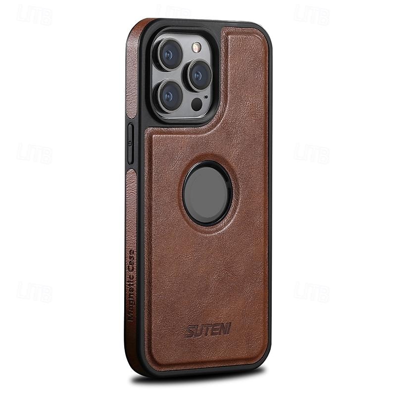 telefon Carcasă Pro iPhone 16 15 14 Pro Max Plus iPhone 13 12 Pro Max Zadní kryt Podpora bezdrátového nabíjení Nárazuvzdorné Retro TPU PU kůže 2025 - $14.99 –P8