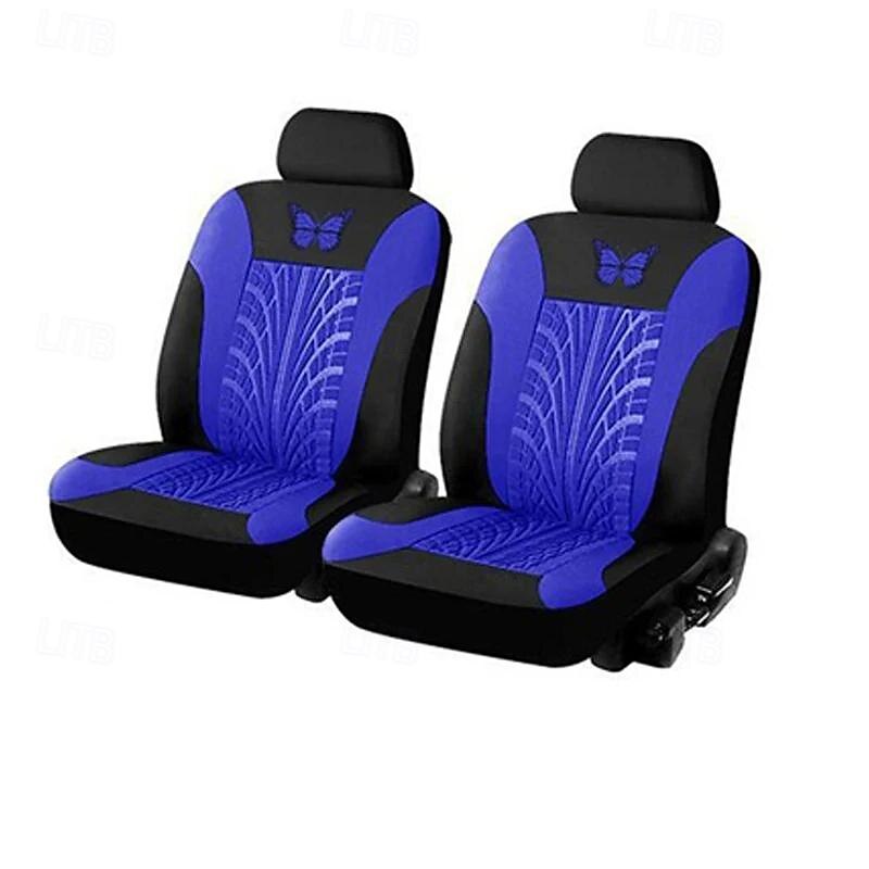 Fyautoper novas capas de assento de carro de 5/2 lugares com padrão absoluto bordado universal tecido respirável airbag seguro suv assento protetor acessórios de 2025 por $41.99 –P13