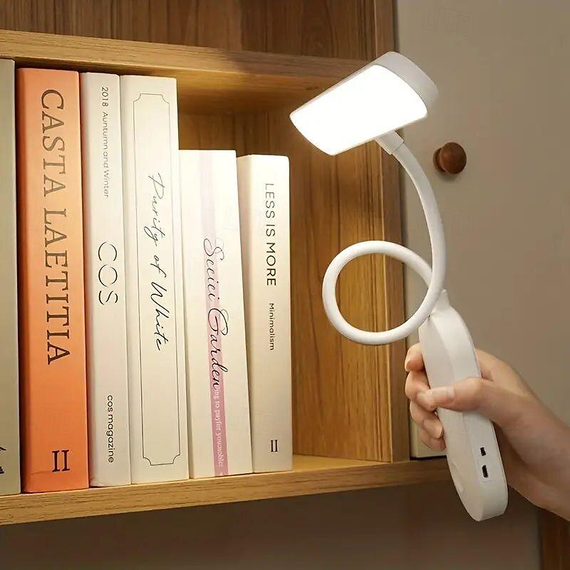 One Pack of LED Three-color Stepless Dimming, Eye-protecting Study Lamp, Rechargeable and Plug-in Dual-purpose, Student Dormitory Artifact, Office Reading Lamp, Bedroom Bedside Wall Lamp 2025 - $18.99 –P6