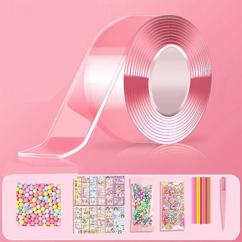نانو لاصق الضغط تهب فقاعة الضغط لاصق الأرز لزجة لاصق على الوجهين مجموعة شريط نانو DIY 2025 - $31.99 –P7