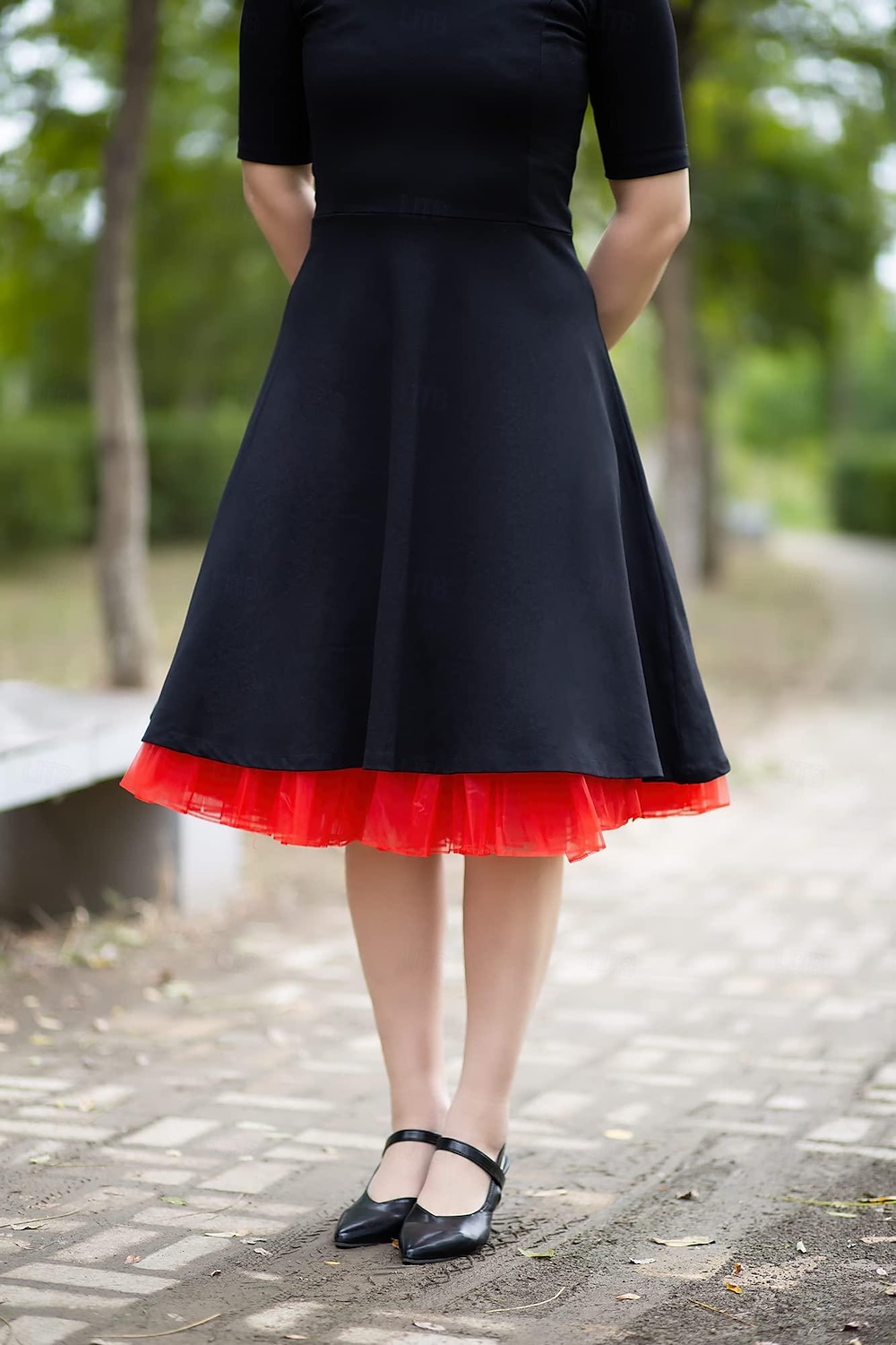 Princess Lolita 1950s Knee Length Petticoat Hoop Skirt Tutu Under Skirt Solid Colored Women's Bachelorette Party Petticoat 2025 - $20.99 –P3