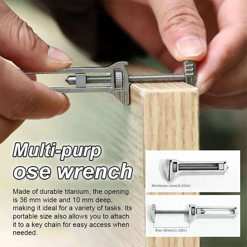mini cheie multifuncțională - unealtă multifuncțională compactă din titan, tispanner o unealtă multifuncțională compactă din titan întotdeauna la îndemână, mini unealtă multifuncțională din aliaj 2025 - $11.99 –P6