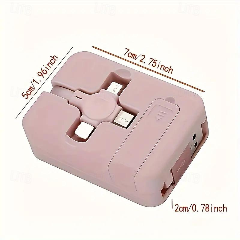 2 упаковки выдвижного 3-в-1 дата-кабеля для Android Apple TYPE-C зарядного и хранения кабеля 2026 - $11.99 –P14