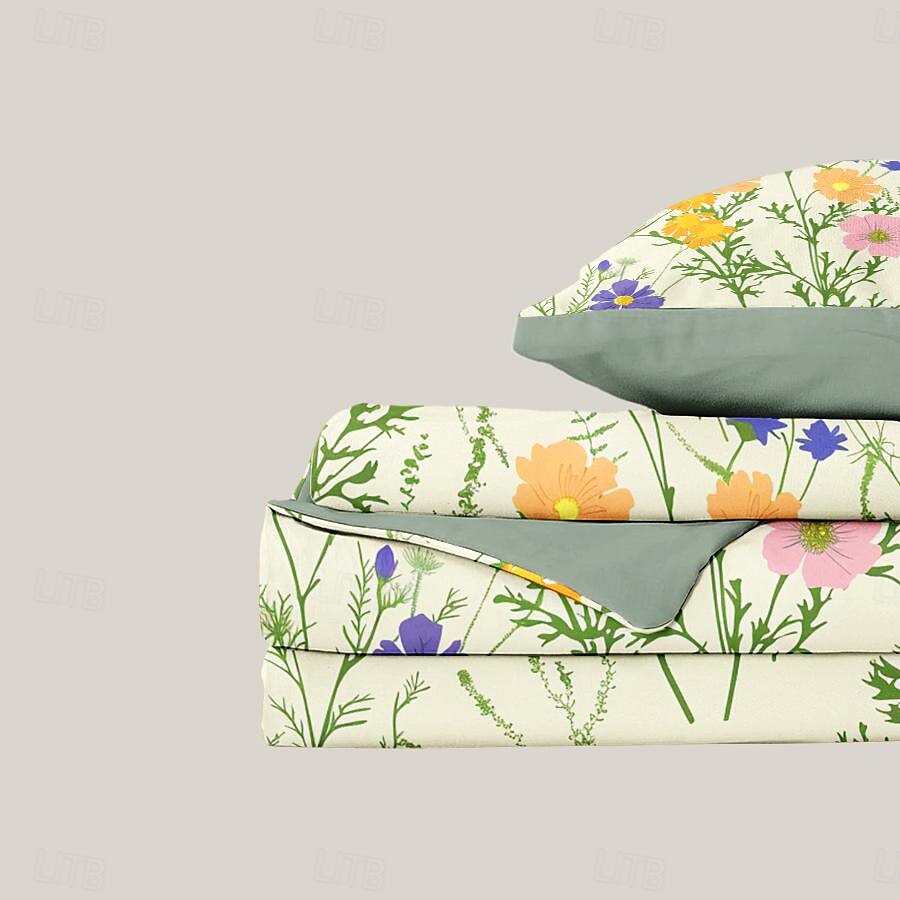 Planta flores capa de edredão conjunto de cama conjunto de 2 peças conjunto de 3 peças leve macio curto pelúcia engrossado feltro conjunto de cama quadrada de 2025 por $60.99 –P13