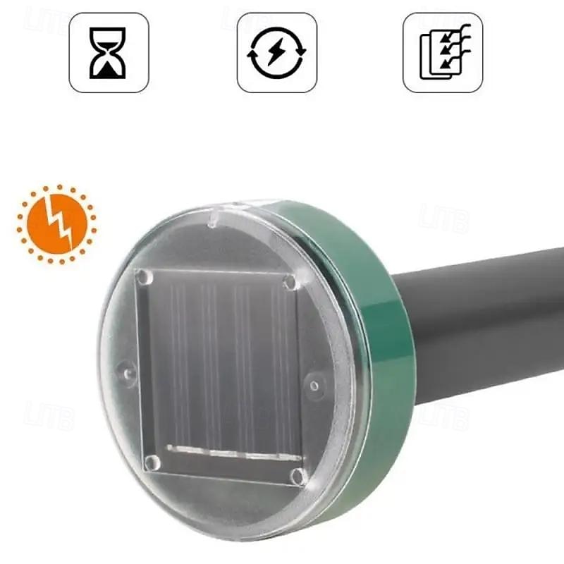 Solar Ultrasonic Mouse and Snake Repeller – Garden Pest Deterrent with Shock and Vibration, Solar Powered Lawn Protection Device 2025 - $15.99 –P8