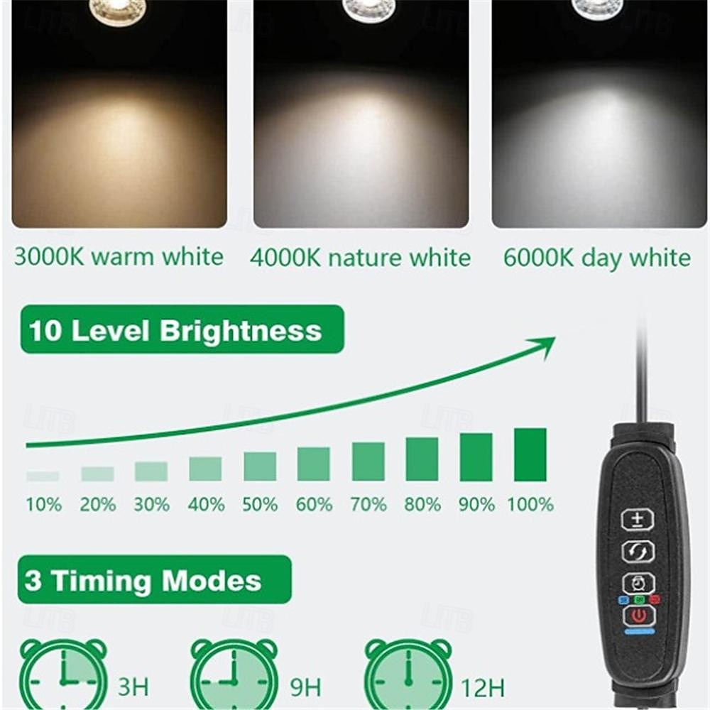 led-spot licht usb-interface dimmen kleuraanpassing getimede spotlight warm licht wit licht neutraal licht projectielicht kamerplant verlichting decoratie sfeer licht plant landschap decoratie licht 2025 - $26.99 –P2